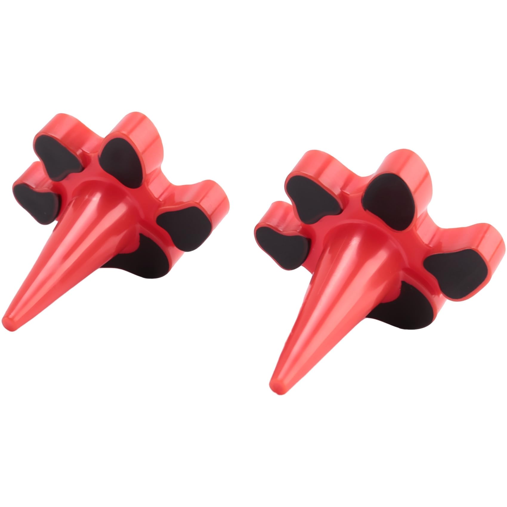 Giilayky 2Piece Dog Toy Holder Stopper Red Plastic Topple Dog Toy Compatible With Classic Sizes X-S To -L, Only Plastic Plug Included