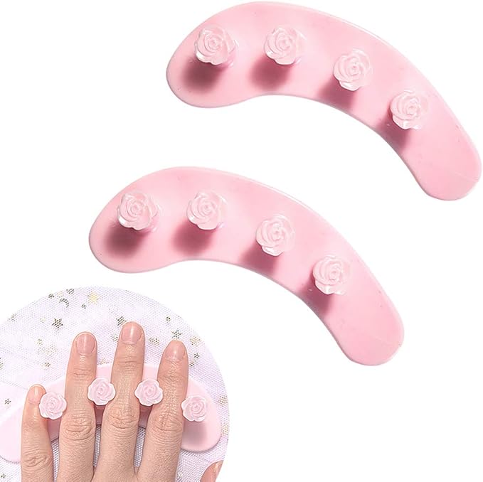 2PCS/Set Silicone Toe Separator Nail Art Manicure Finger Separators