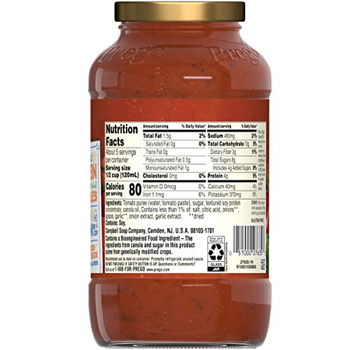 1 Prego+Protein+Meatless+Italian+Tomato