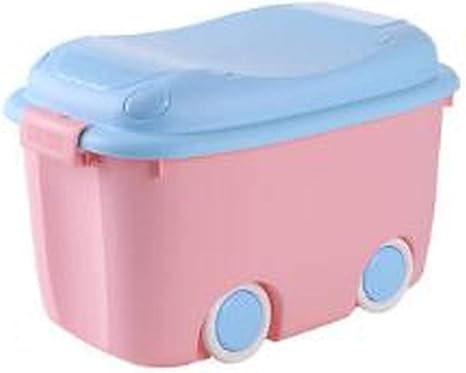 Amazon ふーふうん 収納ボックス ふた付き 衣装ケース ビルディングブロック 収納ケース 子供のおもちゃ収納ボックス 頑丈 コンテナボックス プラスチック製 ボック服 車 ベッド下 衣類 小物入れ 滑車 ブルー ピンクa 収納ケース ボックス オンライン通販