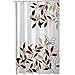 Maytex Satori Leaf Fabric Shower Curtain, Red, 70 inches x 72 inches