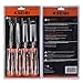 KSEIBI 312130 Wood Chisel Sets Professional, Premium Chrome Manganese Blades for Woodworking, Carving, Soft Grip Handles W Hammer Steel-end Cap 4-Piece