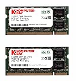 KOMPUTERBAY 1GB ( 512MB X 2 ) DDR SODIMM (200 pin) 266Mhz DDR266 PC2100 LAPTOP MEMORY