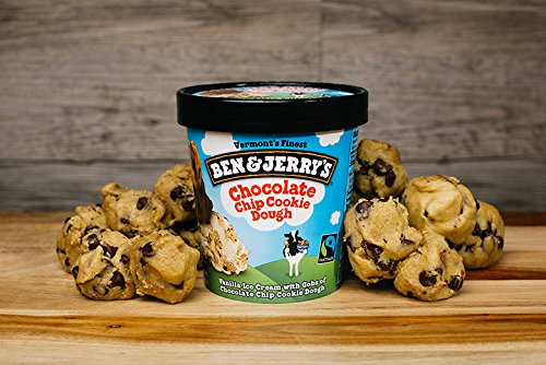 Ben & Jerry's - Vermont's Finest Ice Cream, Non-GMO - Fairtrade - Cage-Free Eggs - Caring Dairy - Responsibly Sourced Packaging, Chocolate Chip Cookie Dough, Pint (4 Count) - Thumbnail 5