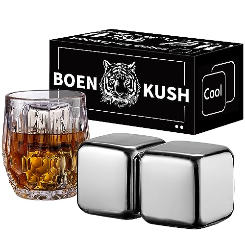 2 Large Whiskey Stones 64 cm³ (4 cu in) - Man Gift