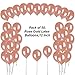 Bememo 50 Pack Rose Gold Balloons 12 Inch Balloon Party Decorations with 98 Feet Balloons String for Engagement, Wedding and Baby Shower
