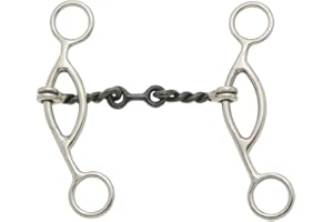 Tough 1 Unisex Adult English-Equestrian-Style Horse bits, Stainless Steel, 5 US