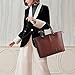 Laptop Tote Bag,IAITU Practical Work Bag with Adjustable Strap Laptop Bag for 15-15.6 Inch MacBook Ultra-Book (Coffee)