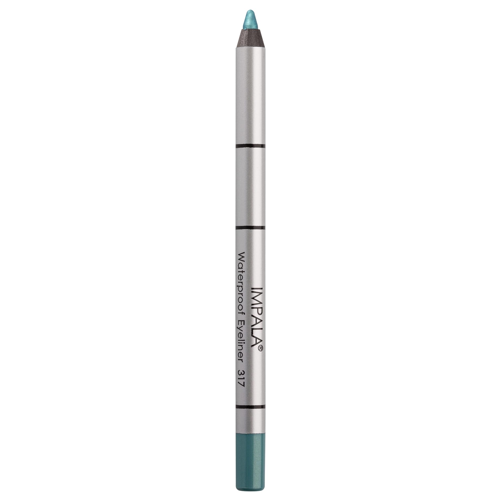 IMPALA | Creamy Waterproof Teal Green Eyeliner Pencil 317 | Defined Contour or Smokey Effect | Dense and Creamy Texture, Easy to Apply | Bright, Long-Lasting, and Water-Resistant Color
