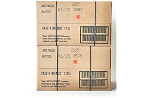 GENERIC 2026 MRE 24 Meals Ready to Eat A and B Cases Genuine Military Emergency Long Shelf Life Variety Pack for Camping, Outdoors & Prepping