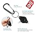 Genuine Leather ID Badge Holder Wallet with Heavy Duty Carabiner Retractable Reel, Key Ring and Metal Clip, 3 Card Pockets. Holds Multiple Cards & Keys. Key Chain Flashlight. Vertical. Espresso Brown