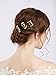 Missgrace Bridal Simple Gold Vintage Rhinestone Hair Pins for Festival and Party- Bridal Hair Accessories for Bride- Wedding Hair Pins Clips Hair Jewelry Vintage Gold Hair Accessories Set of 3