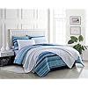 Poppy & Fritz 220832 Alex Cotton Comforter Set, Full/Queen, Blue