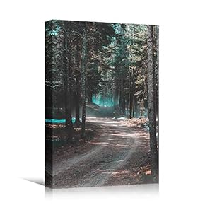 signwin Canvas Wall Art Quiet Pathway Cool Dramatic...