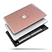 PapyHall MacBook Air 13 inch Case, Bling Bling Crystal Rubberized Coated Hard Cover Case Colored Glitter Design Plastic Hard Case for Apple Macbook Air 13 inch Model : A1369/A1466 -Rosegold