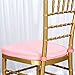 Efavormart Blush Pink Chiavari Chair Cushion Chair Pad with Attachment Straps Party Event Decoration - 2