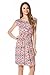 Bearsland Women's Maternity Floral Short Sleeves Nursing Breastfeeding Dresses