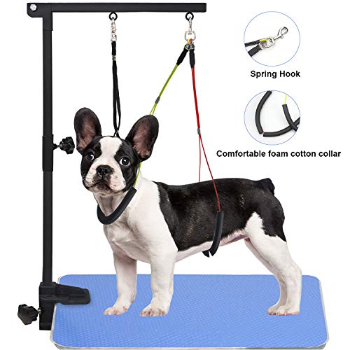 Malier Dog Grooming Arm with Clamp, 35.5 inch Adjustable Height