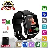 Smart Watch Bluetooth Smartwatch with Camera TouchScreen SIM Card Slot, Waterproof Phones Smart Wrist Watch Sports Fitness Tracker Compatible with iPhone Android Samsung Huawei Sony for Kids Men Women