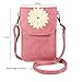 ZZJ Women's Flower PU Leather Touch Screen Wallet Purse Crossbody Shoulder Bag for Apple iPhone X / 8 7 Plus/HTC Desire 12 12+ / U11+ / Huawei P20 / P20 Pro/Nokia 5 6 8 7 Plus/LG V30 / G6 (Pink)