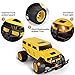 Double E 1:14 Giant Wheel RC Truck 2.4Ghz Radio,Rechargeable Battery Remote Control Car,Yellow