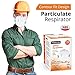 Disposable Dust Masks for face - NIOSH Certified - Safety N95 Respirator Mask with breathing valve (15 pack) | Multi-Layer Protection (VALVE)