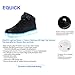 EQUICK Light up Shoes Women Flashing LED Luminous High Top Walking Sneakers 11 Colors Men Kid USB chargingn,CLD05,01,34