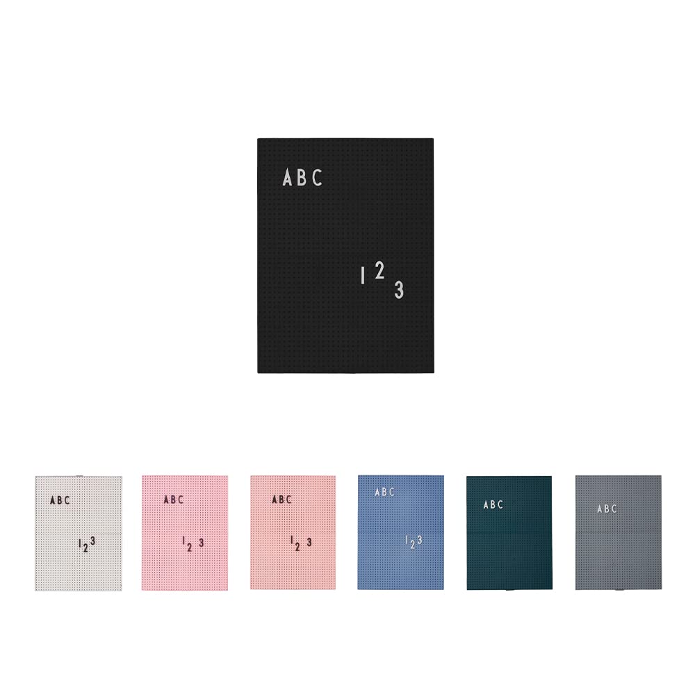 Design Letters Felt Memo Letter Board | A4 Message Board | Changeable Letter Board for Everyday | Aesthetic Room Decor for Home, Kitchen, Office Display | Black โ image 1