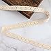 VU100 Edging Lace Ribbon/Trim, Natural Cotton Crochet Sewing Lace, for DIY Crafts Gifts Wrapping Party Baby Bridal Shower Wedding Decoration(1/2 Inch Wide 10 Yards Cream)