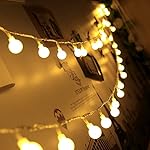 Innoo Tech 100 LED Indoor Globe String Lights Warm White for Patio Party Christmas Wedding Bedroom