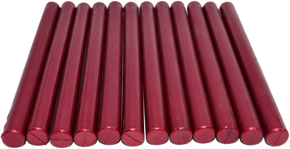 Sealing Wax Rod Blood Red for Standard Size Glue Gun - 5.4"(L) -