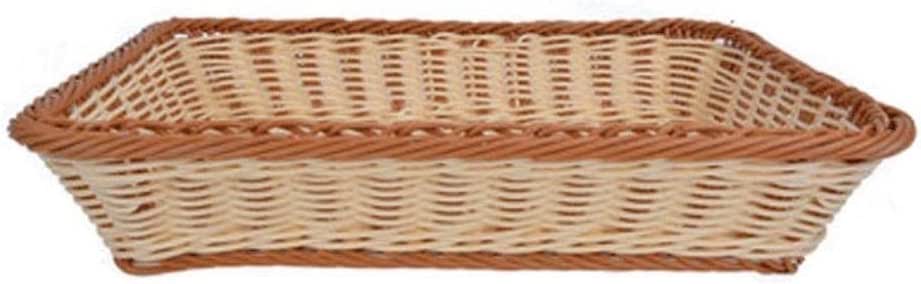 Yqzq- Cesta de Mimbre de imitación Caja de Almacenamiento de Escritorio