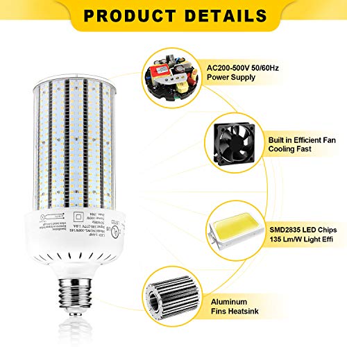100 Watt LED Corn Cob Light Replace 400W Metal Halide E39 Mogul Base