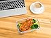 Premium Glass Food Storage Containers - Meal Prep Lunch Box Set - with Locking Lid - BPA Free, Airtight, Leak proof, Microwave, Oven, Freezer, Dishwasher Safe - (Rectangle, 3.5 Cup, 28.4 Oz)