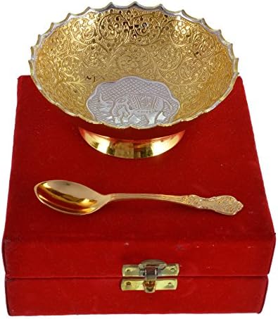 La caja de plata del tazón de fuente, 1 pieza 800, oro: Amazon.es: Hogar
