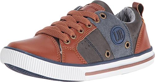UNIONBAY Kids Baby Boy's Ayden Low Top Sneaker (Toddler/Little Kid/Big Kid) Navy/Brown Shoe