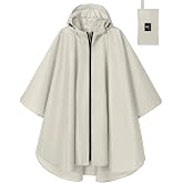SaphiRose Adult Rain Poncho Waterproof Lightweight Hooded Packable Raincoat | OEKO-TEX Certified 100% Polyester, Heat-Sealed Seams, Snap-Button Sleeves, Compact Pouch, Lightweight Bulk-Free