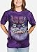 The Mountain Bf Cheshire Cat Adult T-Shirt, Purple, XL