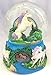 Unicorn Jumping Over The Rainbow Enchanted Fantasy Musical 100mm Snow Globe