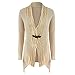 Teresamoon Clearance Sale ! Long Sleeve Sweater, Women Casual Knitted Cardigan Outwear (M, khaki)