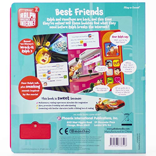 Disney - Wreck-It Ralph 2: Ralph Breaks the Internet - Best Friends Sound Book - PI Kids (Play-A-Song)