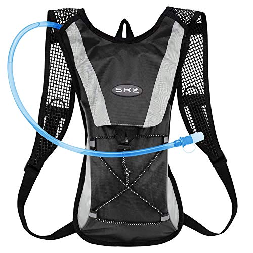 image for S.K.L SKL Hydration Pack Water Backpack with Water Bladder 2L BPA Free