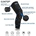 Cantop Compression Knee Pads Leg Sleeve Support Protector Sprots Brace for Volleyball Basketball Football, Sold as Pair (Black, S)
