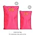 IMEEA 7-Piece Travel Luggage Organizer Bags for Clothing Cosmetics Shoes Socks Underwares Bras Ties (Pink)