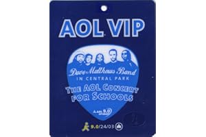 Original Laminated Backstage Pass For Dave Matthews Band 2003 AOL Concert