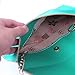 HDE Women's Envelope Clutch Purse Handbag (Turquoise)