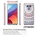 LG G6 Case,LG G6 Plus Clear Case,AnoKe [Scratch Resistant] Colors Mandala Flower Cute Grils Women Ultra Thin Slim Fit Hard Cover TPU Bumper Hybrid Protective Phone Case for LG G6/G6 Plus CH Rose Gold