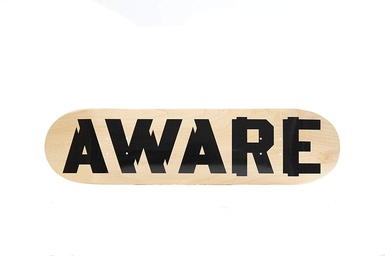 Aware 7-ply Hybrid pro Skateboard Deck ONLY with 2 Layers Bamboo + 5 Layers Canadian Maple for More Strength and pop for pro to Beginner