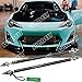 2 X SUNDELY® Front Bumper Lip Diffuser Splitter Strut Support Tie Bar Rod Universal Adjustable (Carbon Fiber, 9.7
