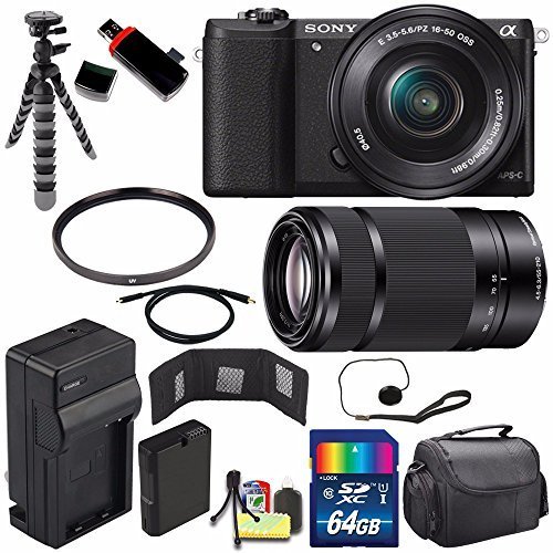Sony Alpha a5100 Mirrorless Digital Camera with 16-50mm Lens